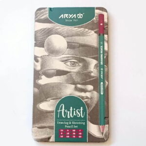 ست مداد طراحی آریا آرتیست جعبه فلزی