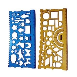 خط‌کش شابلون‌دار دوقلو ژله‌ای توتو